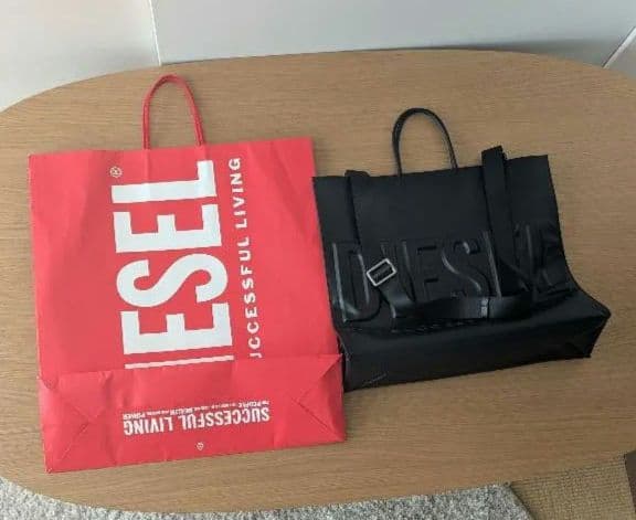 DIESEL　ディーゼル ブラック トートバッグ