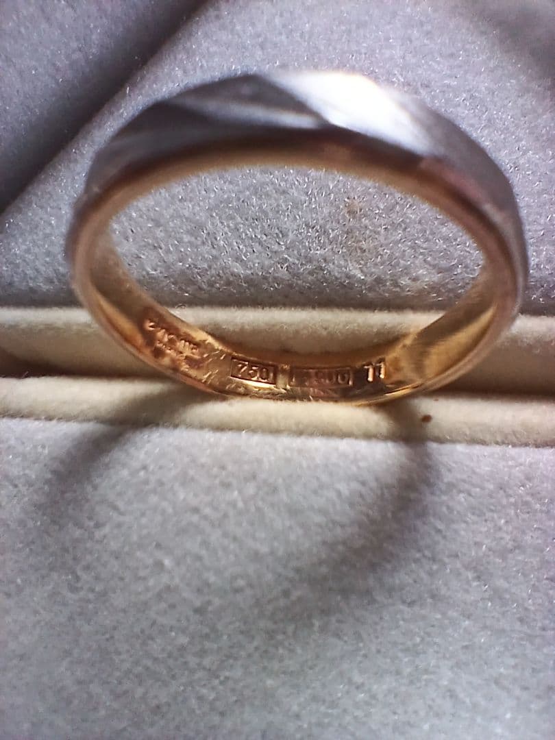 プラチナ900renoma ツイストデザインリング 11号 17号