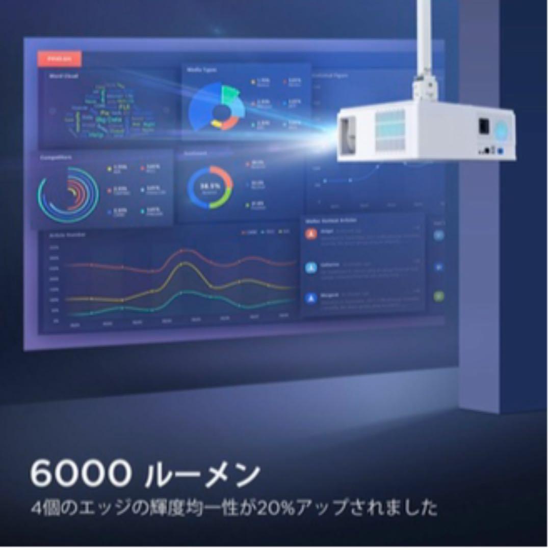 TYPEーCで簡単接続。 プロジェクター 6000lm