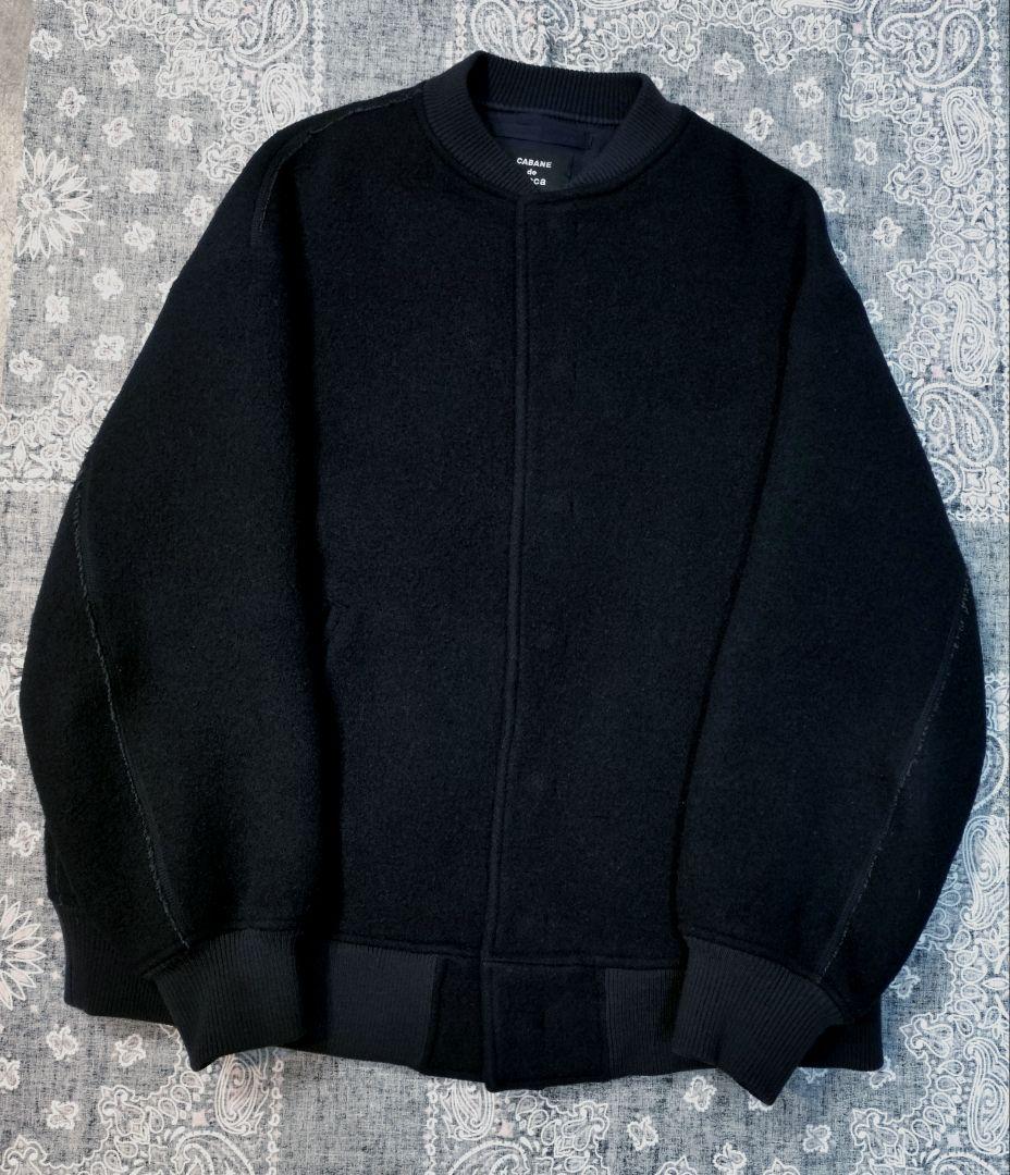 名作 CABANE de ZUCCa ズッカ ウール ジャケット スタジャン
