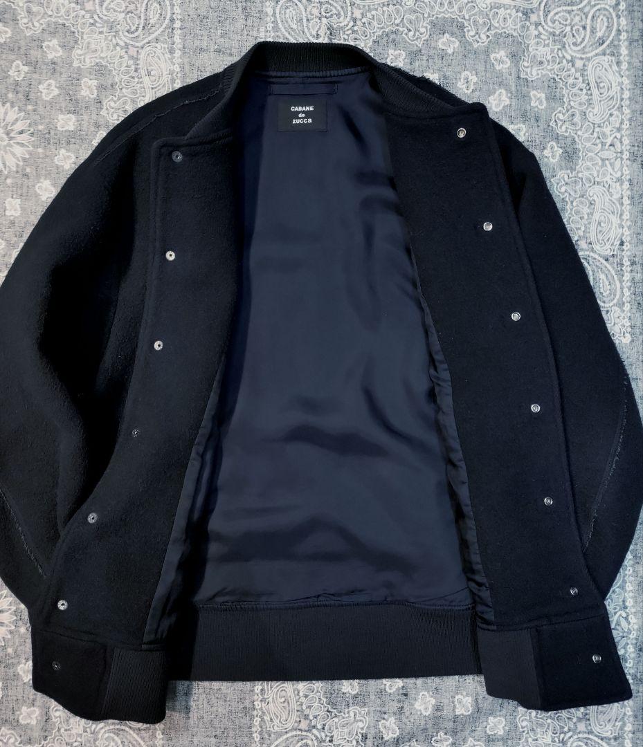 名作 CABANE de ZUCCa ズッカ ウール ジャケット スタジャン