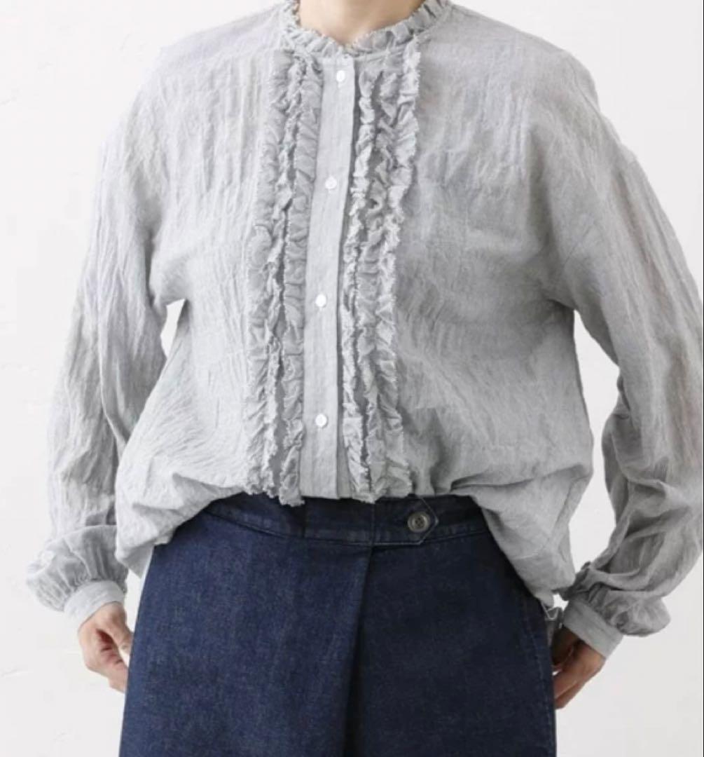 25SSシャーリング フリルブラウス journal standard luxe