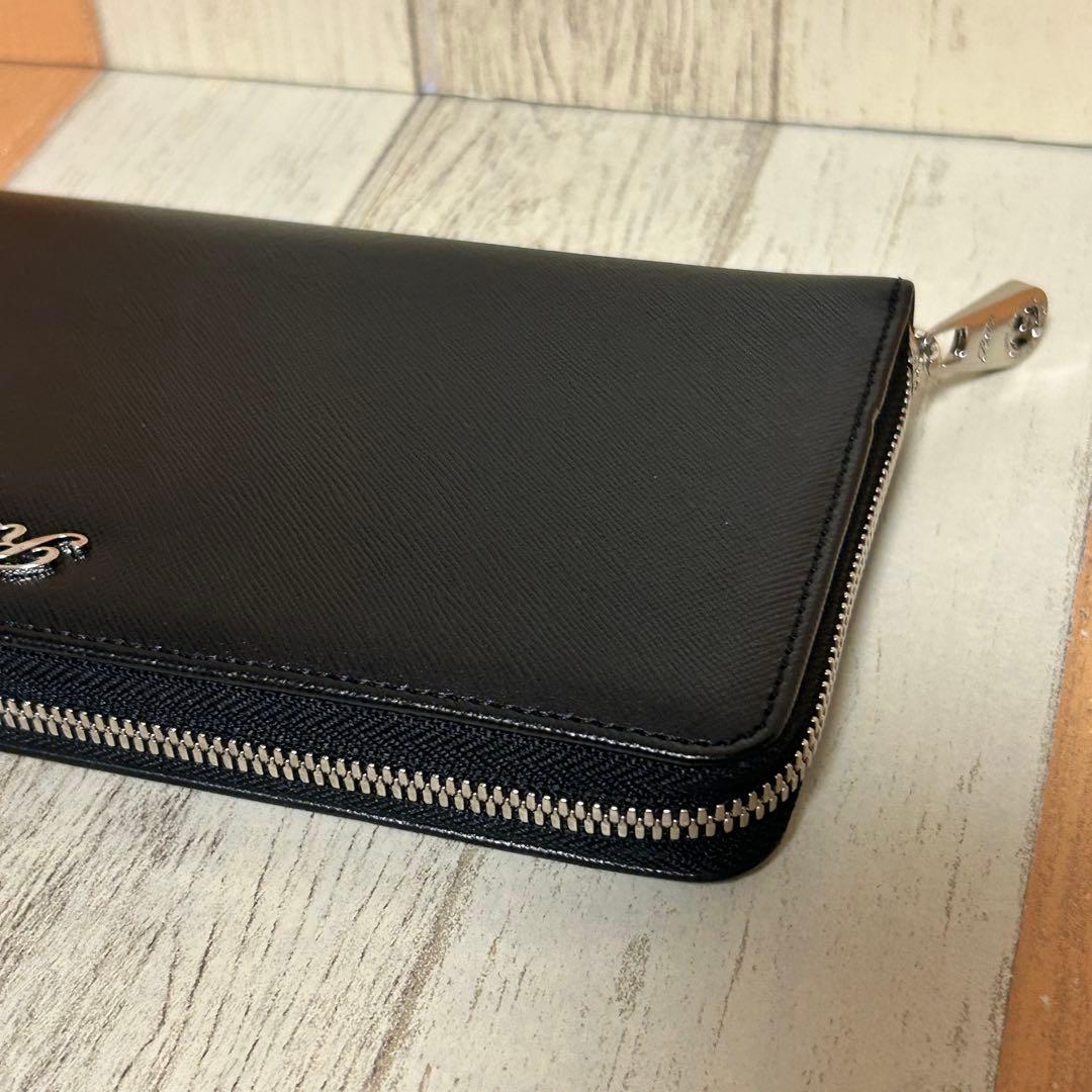 【Roen】ロエン　大容量長財布　レザー　ブラック　クラッチバッグ