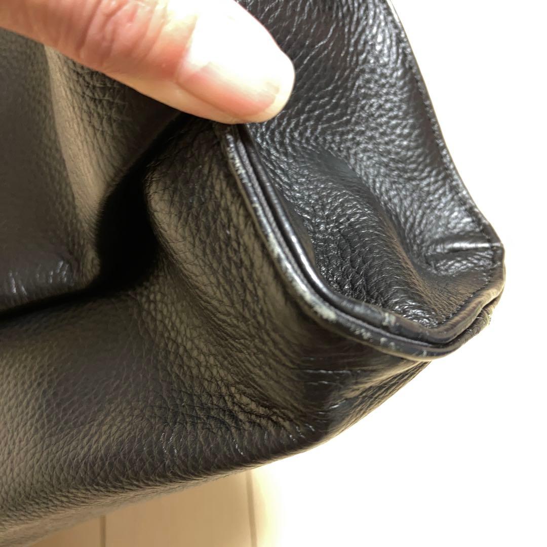 ⭐︎なみ様⭐︎イアパピヨネ　ワイドテープ黒 レザーボディバッグ