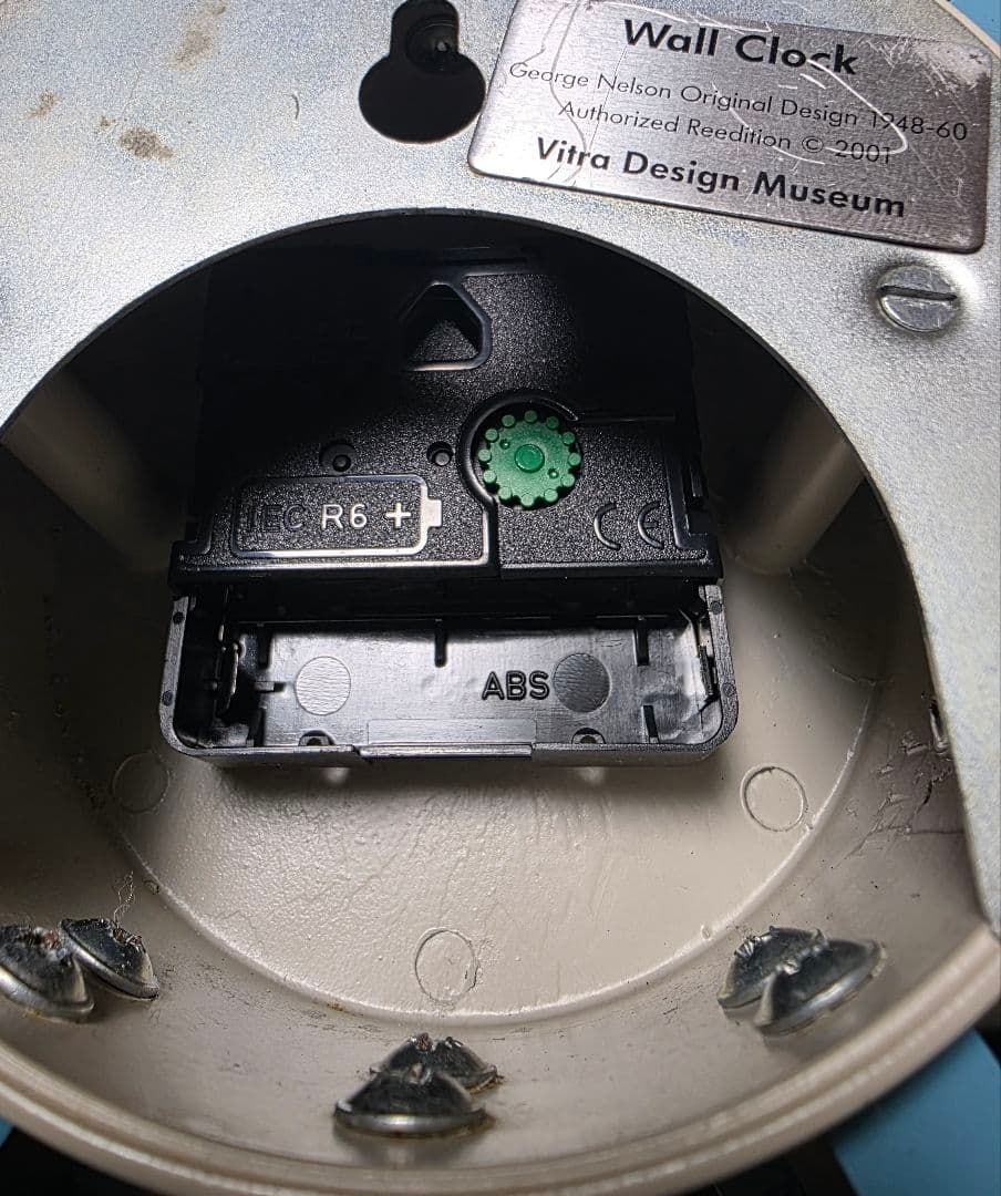 Vitra 掛時計 ジョージ・ネルソン 水色