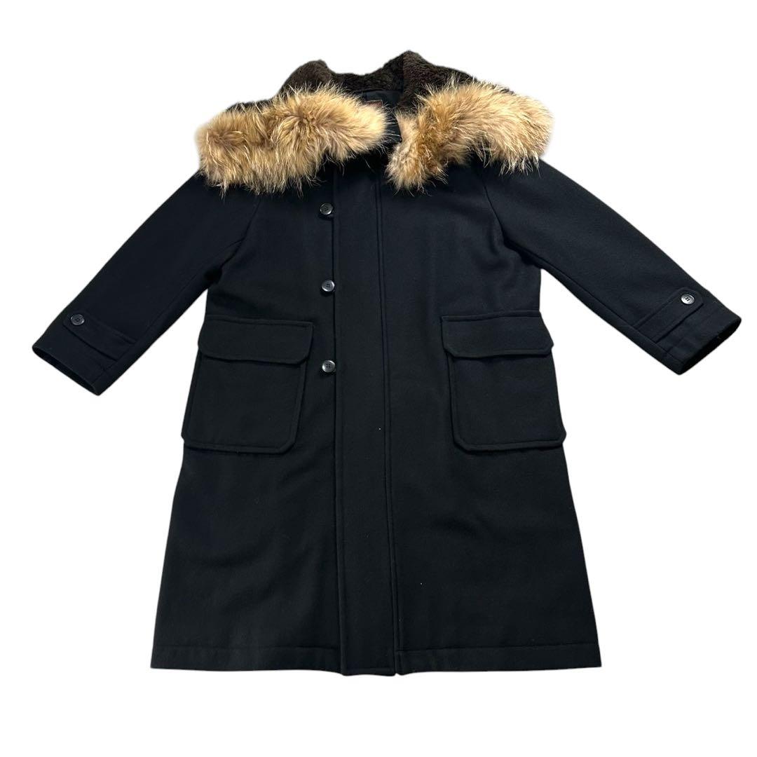 【美品】HYSTERIC GLAMOUR ラクーンファーコート M 黒