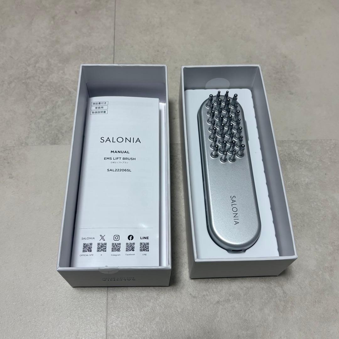 電気ブラシ　リフトアップ　SALONIA EMS LIFT BRUSH