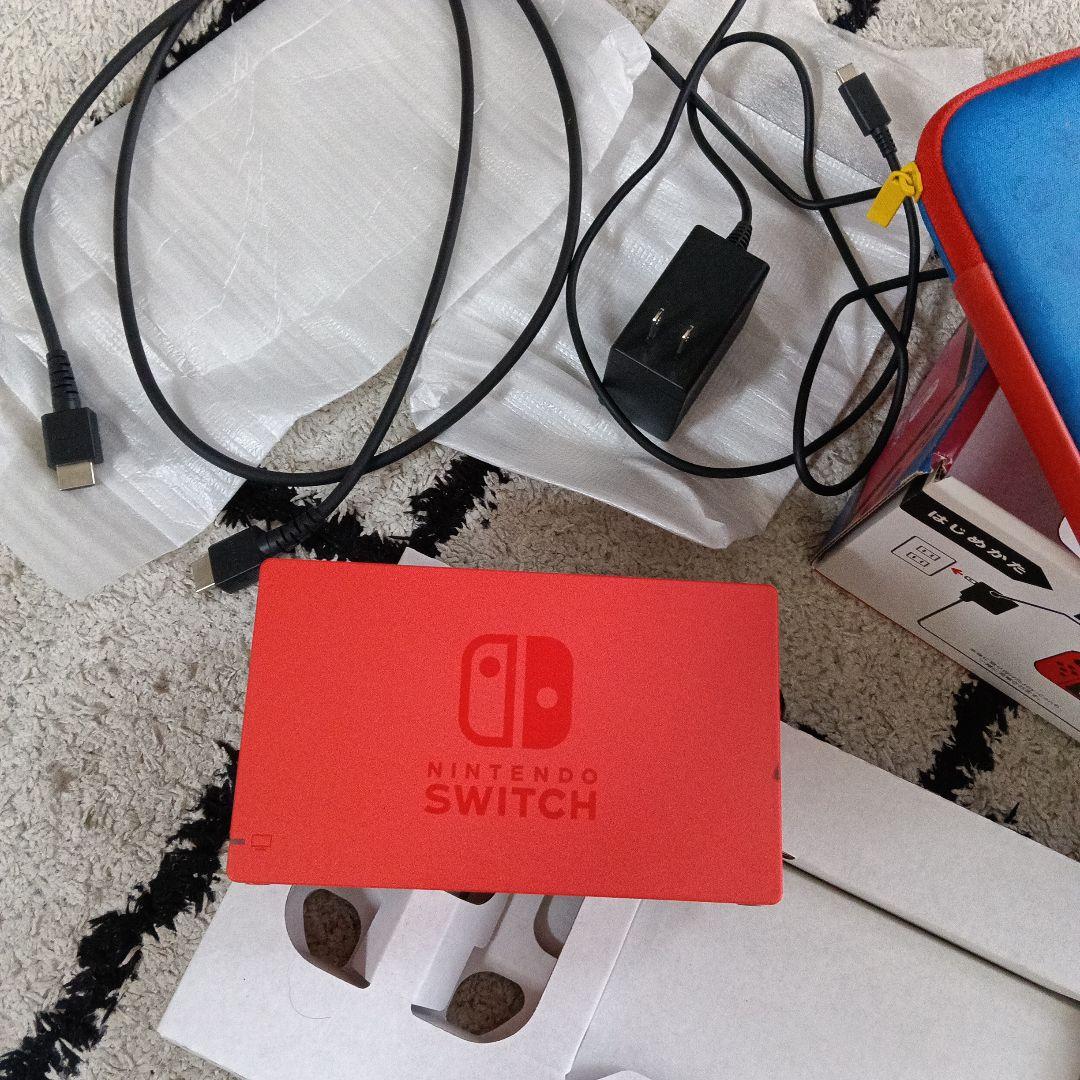 Nintendo Switch 本体 マリオレッドブルーセット 箱ありSDカード