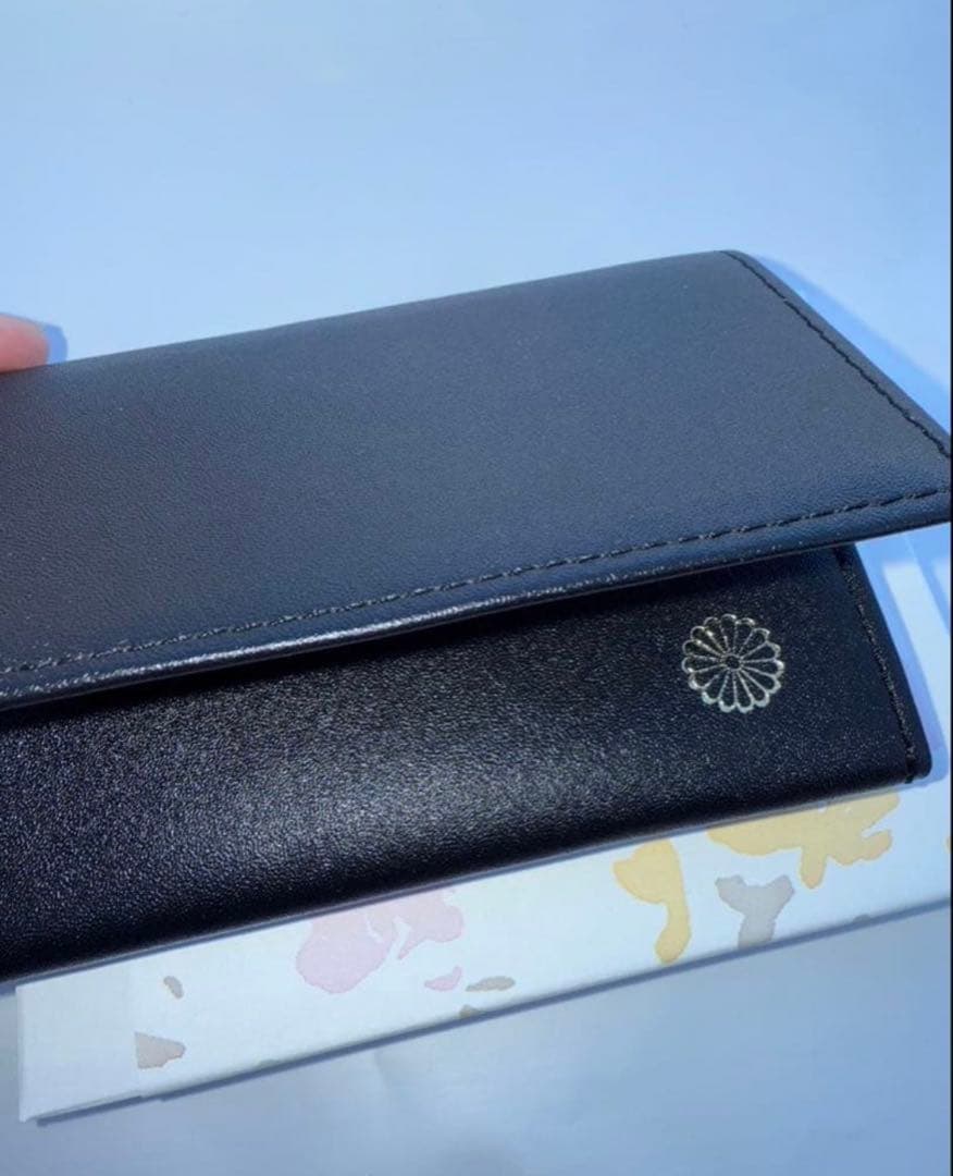 皇居 財布 名刺入れ　ブラック