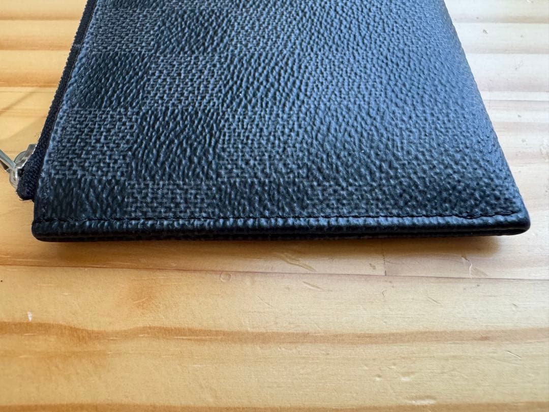 美品★ルイ・ヴィトン ダミエ・グラフィットポルトモネ・ジュール小銭入N63237