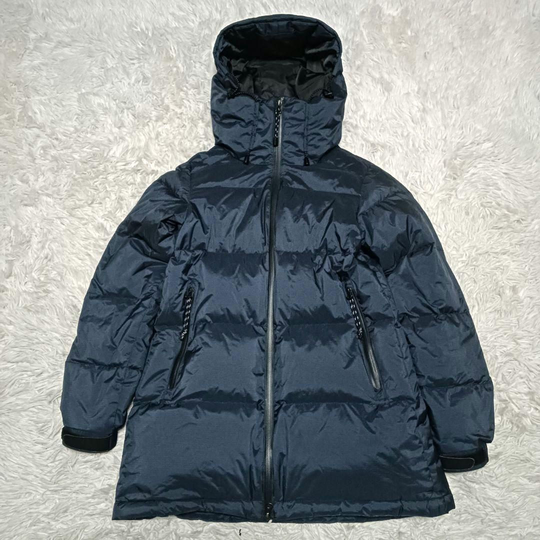 ナンガ×アーバンリサーチドアーズ　オーロラダウンジャケット　レディース　ネイビー