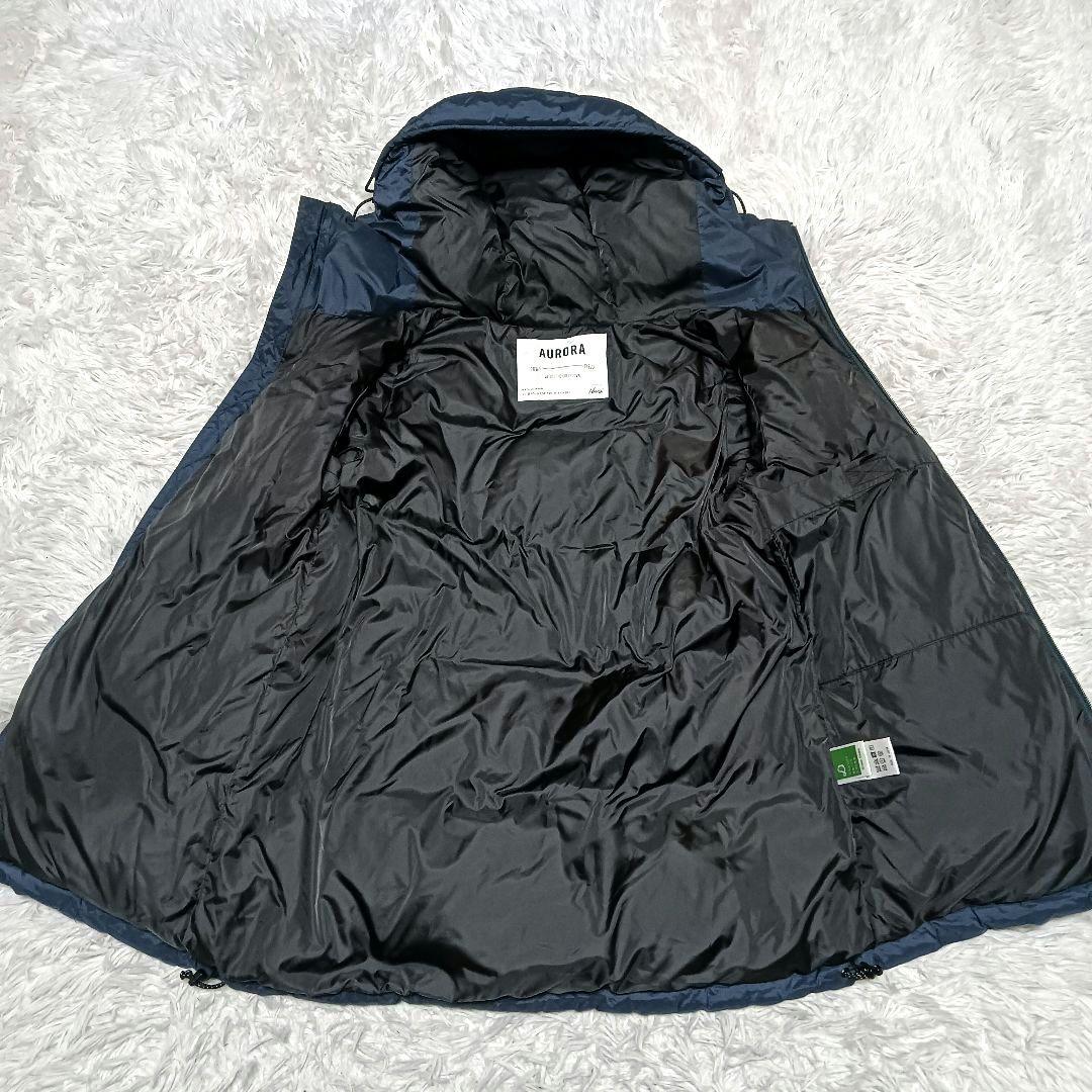 ナンガ×アーバンリサーチドアーズ　オーロラダウンジャケット　レディース　ネイビー