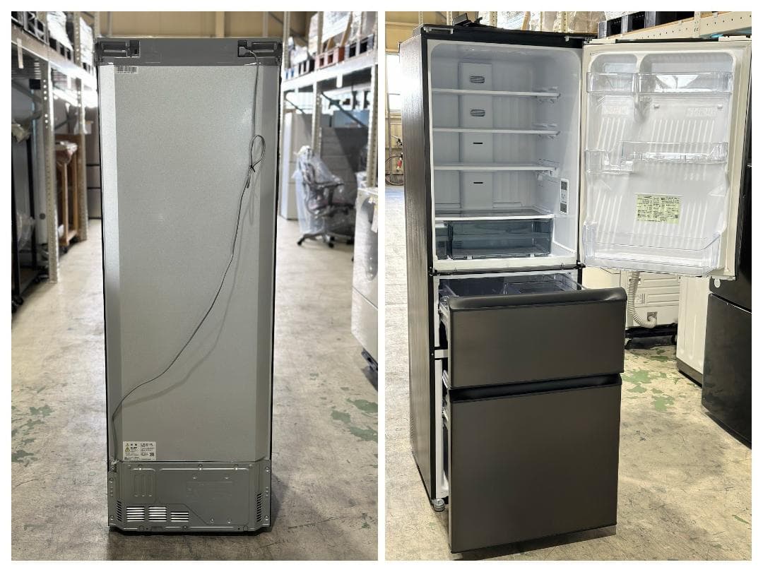 ■シャープ■両開き冷蔵庫　SJ-PW37K-H　374L　3ドア　2024年製