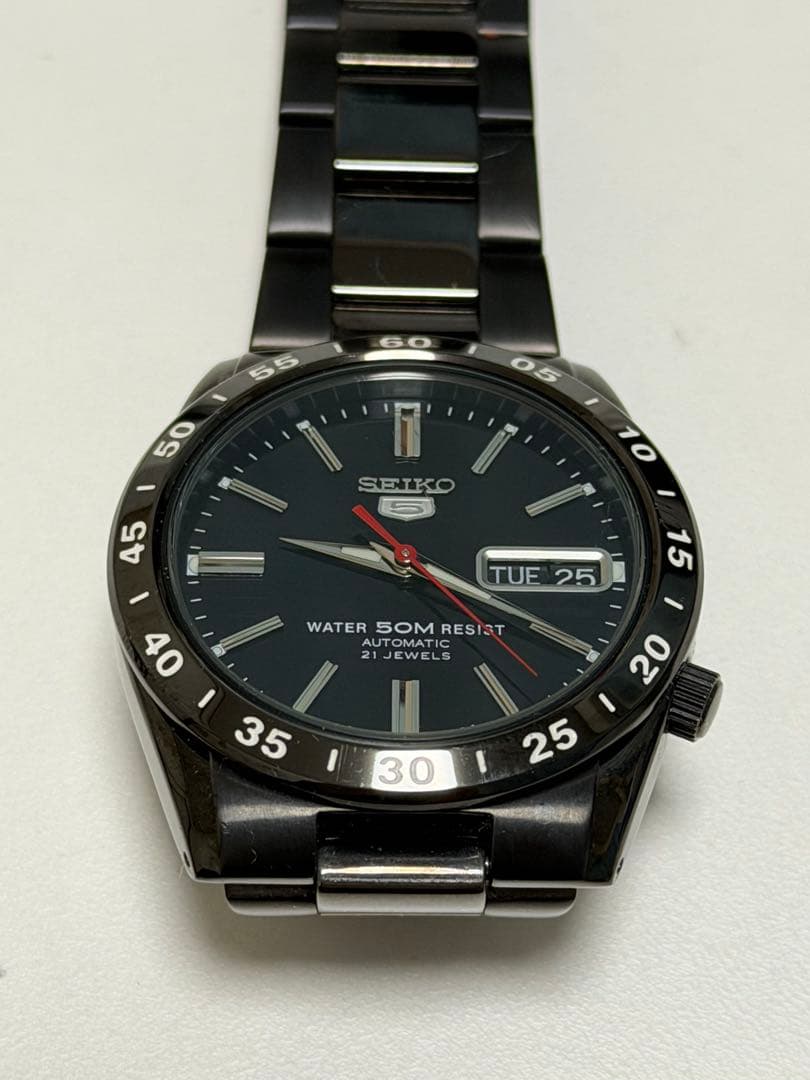 SEIKO ブラック腕時計
