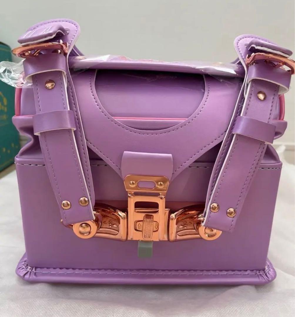 ランドセル　女の子　ワンタッチロック　A4対応　パールパープル　紫