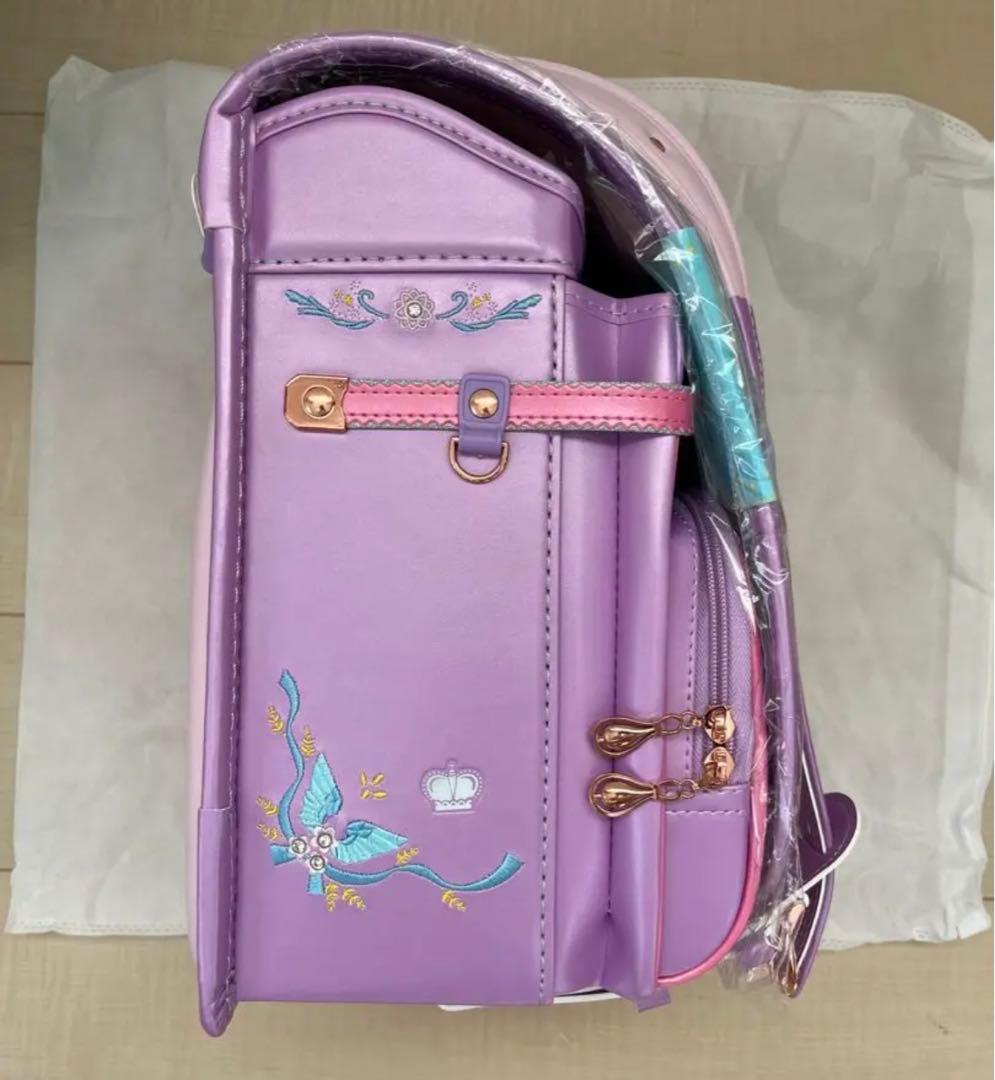 ランドセル　女の子　ワンタッチロック　A4対応　パールパープル　紫