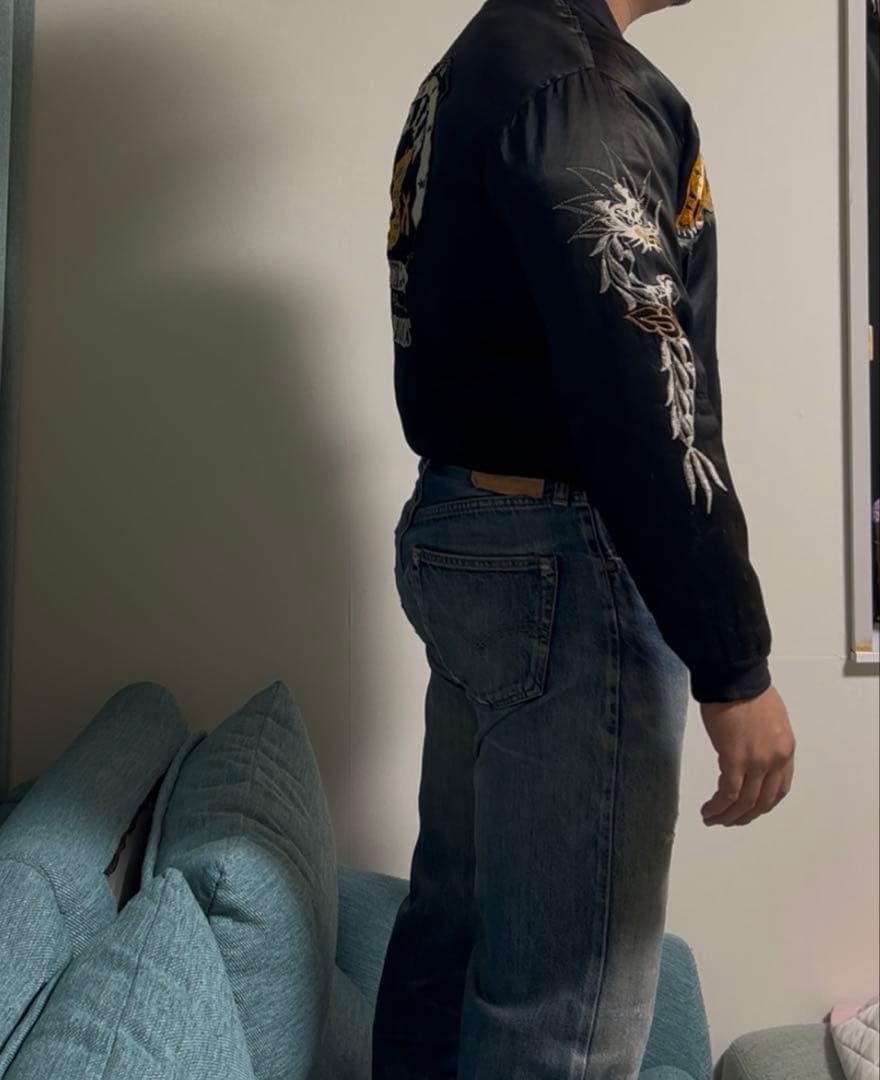 40s 50s スカジャン　コリジャン　スーベニアジャケット　ミリタリー