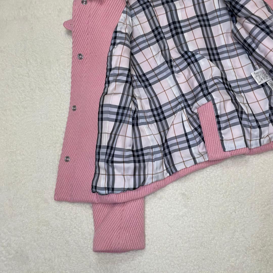 バーバリーブルーレーベル ダッフルコート ピンク ノバチェック ファー y2k