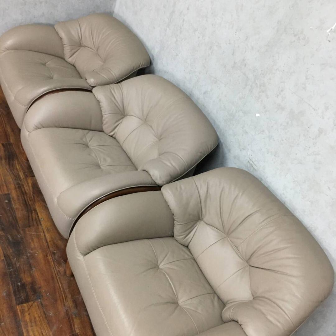 FuFu　送料込み　楠木ファニチャー 革製 1人掛けソファ