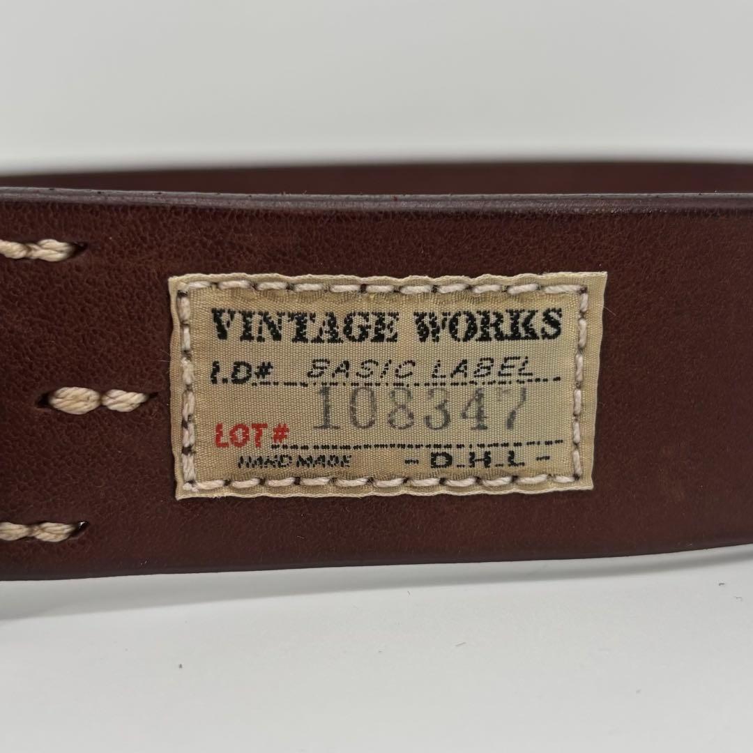 ヴィテージワークス ベルト 29/74 ブラウン レザー 本革 DH5647
