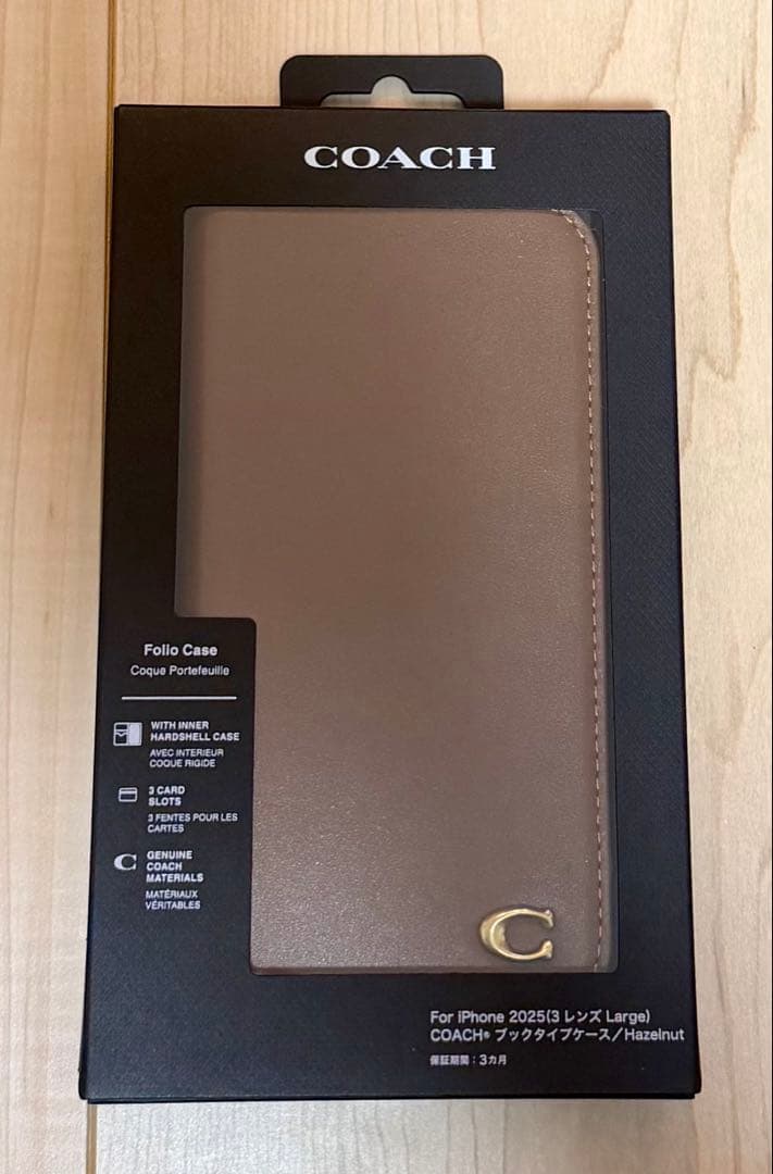 新品　iPhone17 Pro Max COACH（R）ブックタイプ