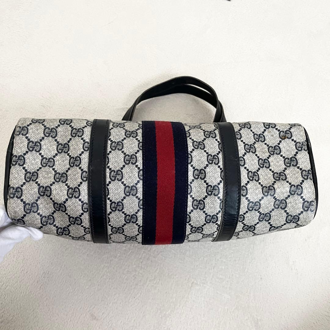 希少✨GUCCIヴィンテージ ボストンバッグ シェリーライン GG柄