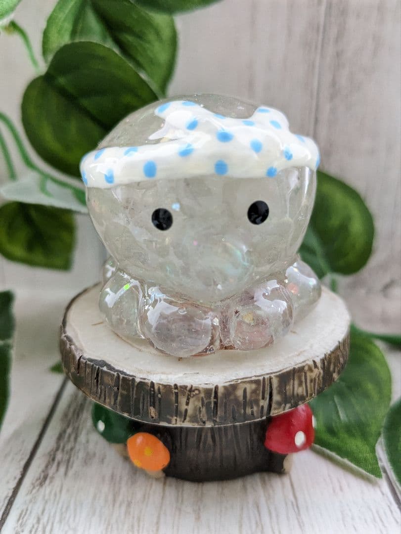 【ローザ】レッドクラック水晶のたこちゃん形オルゴナイト☆他５点