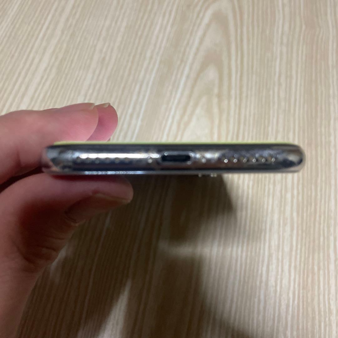 Apple iPhone X シルバー 本体 透明ケース付き