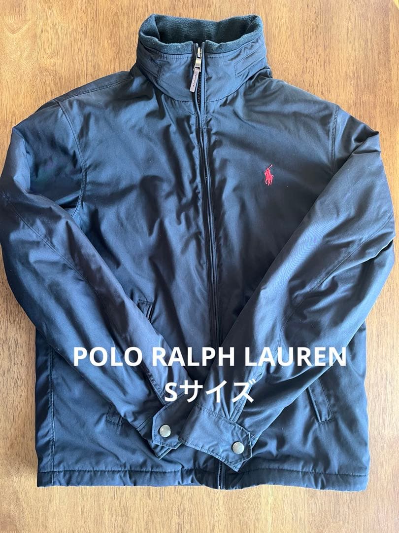 POLO RALPH LAUREN ブラック インナーフリース　ブルゾン s