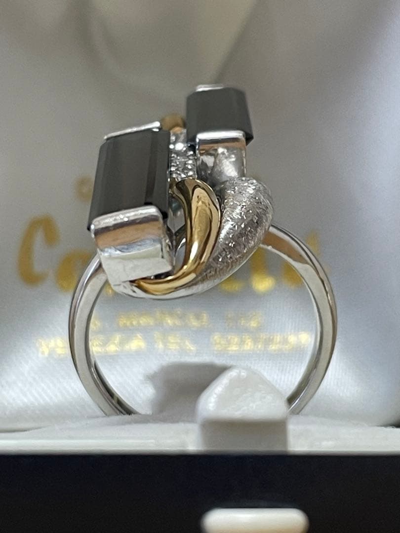 プラチナ グリーントルマリン リング