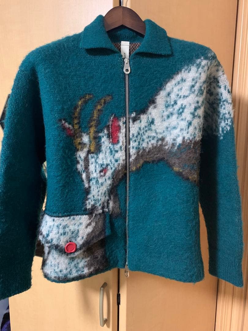 SHINYAKOZUKA 24AW HIS FEAST ヤギ ニット 緑 S/M