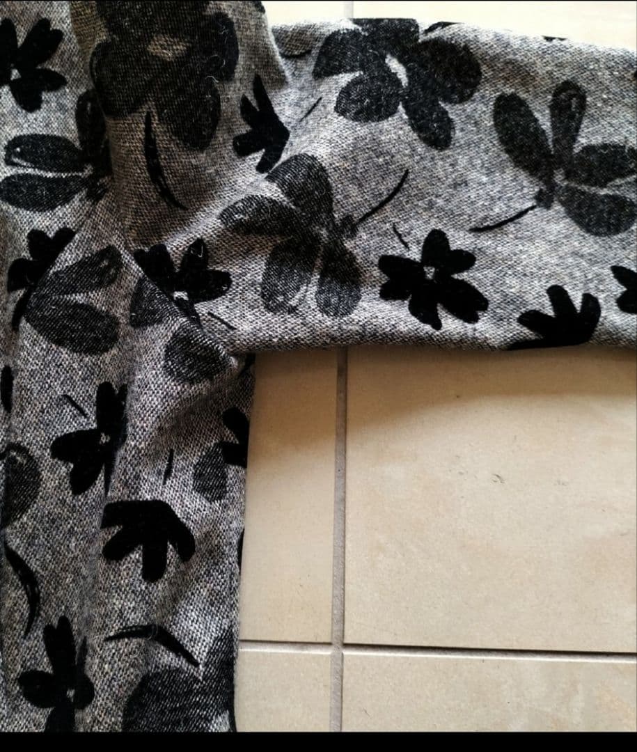 最終価格❤未使用級❤エムズグレイシー✿ブラウン✿ 花柄✿長袖✿ワンピース✿40Ｌ