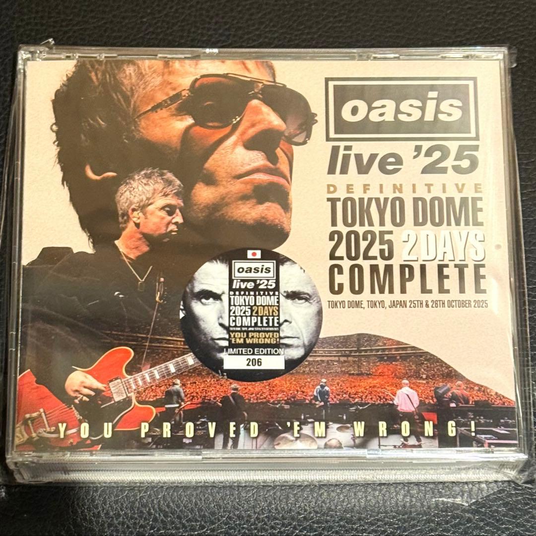 Oasis 東京ドーム 2025 完全版 DVD&チケット付き完品