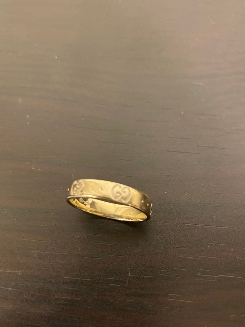 GUCCI ロゴ入りリング サイズ14