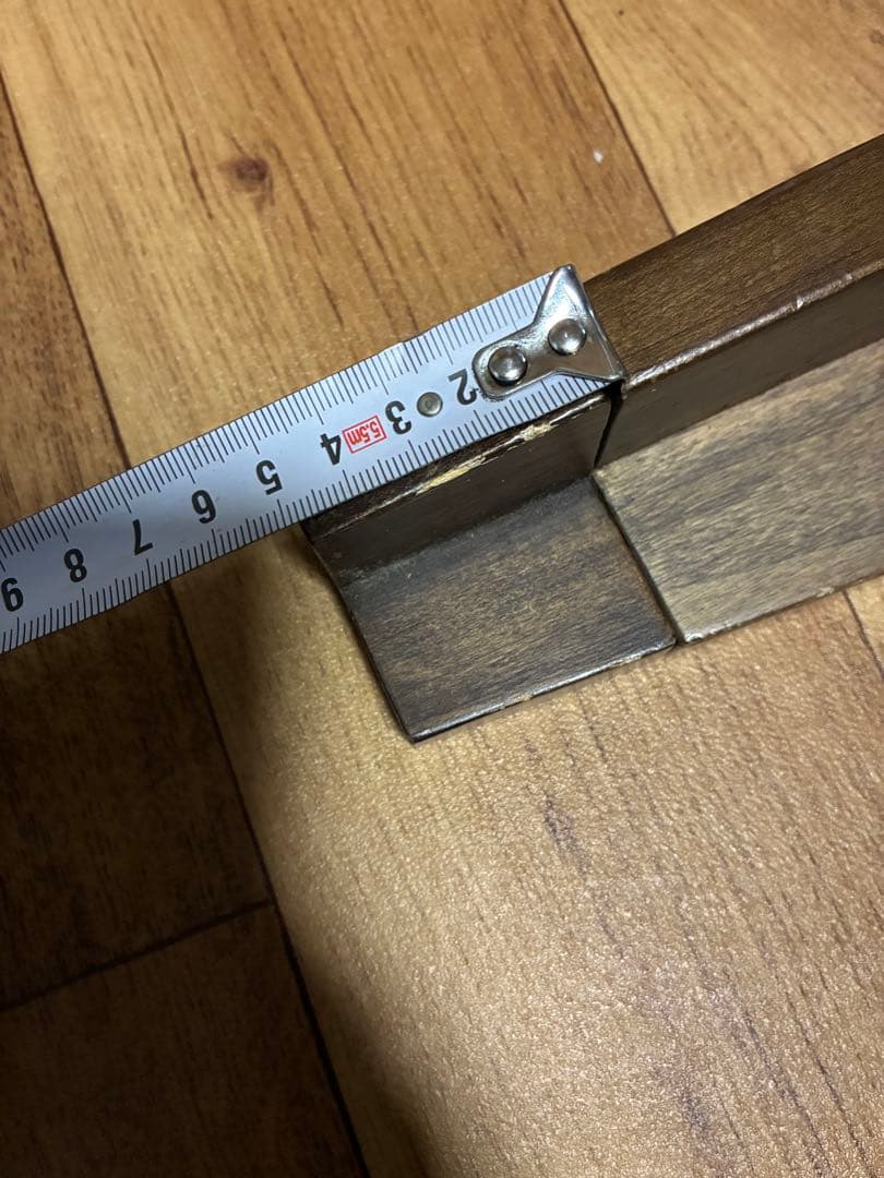 木製 長方形テーブルこたつ 装飾インレイ