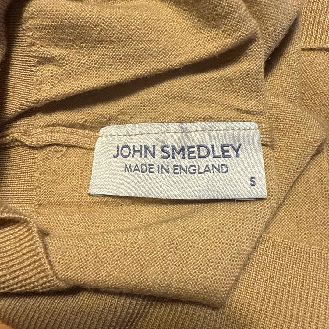 JOHN SMEDLEY タートルネック CATKIN ライトキャメル S