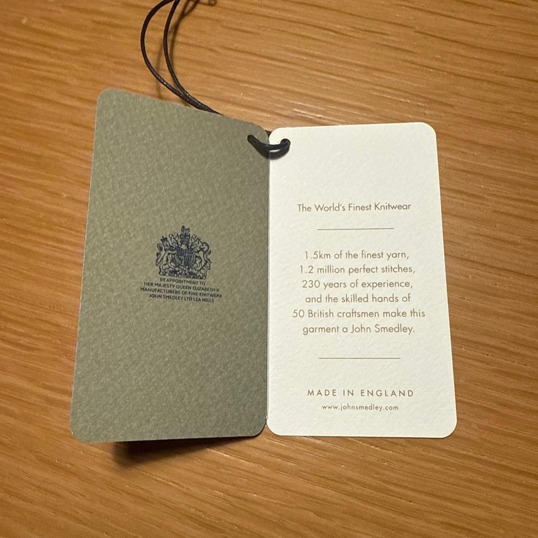 JOHN SMEDLEY タートルネック CATKIN ライトキャメル S