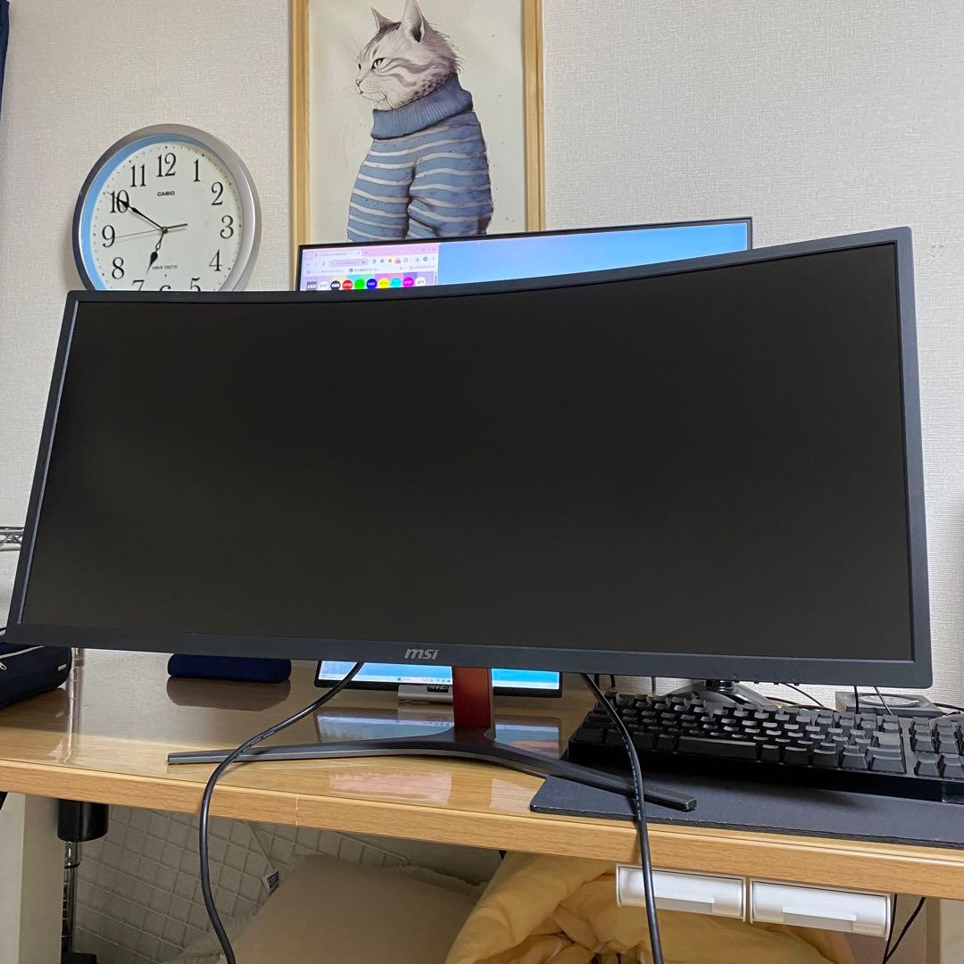 MSI 曲面ワイドゲーミングモニター Optix MAG341CQ 美品