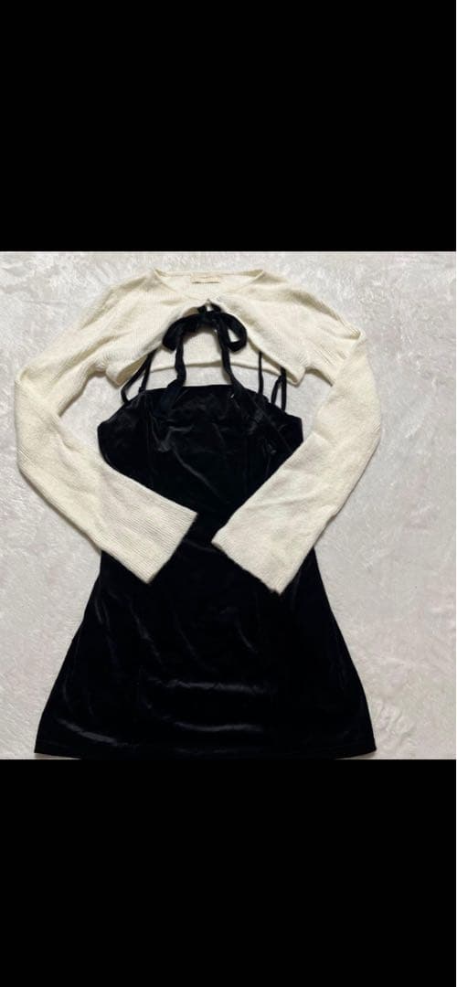 トップス andmary anita ribbon mini dress