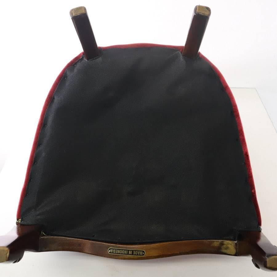 4点同時購入 にゃんコロ様 高級 アンティーク調 マホガニー製 ドールチェア 3