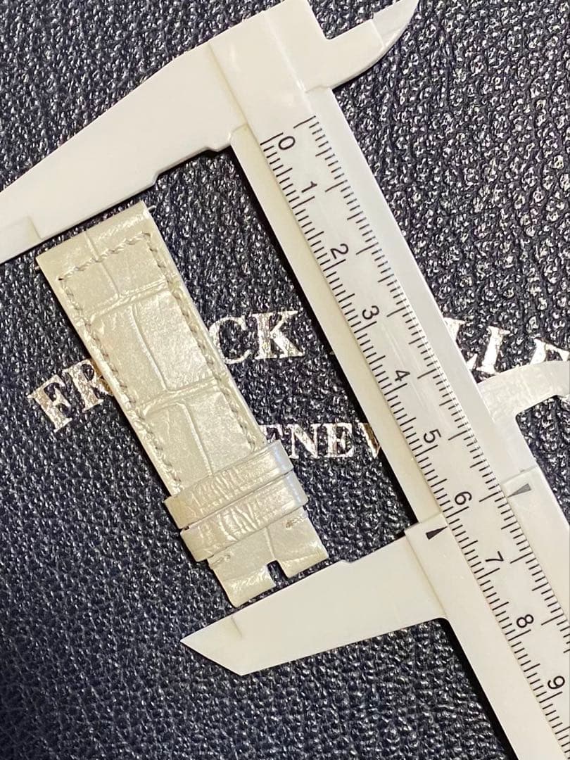 18mmフランクミュラー純正パールホワイトストラップベルト