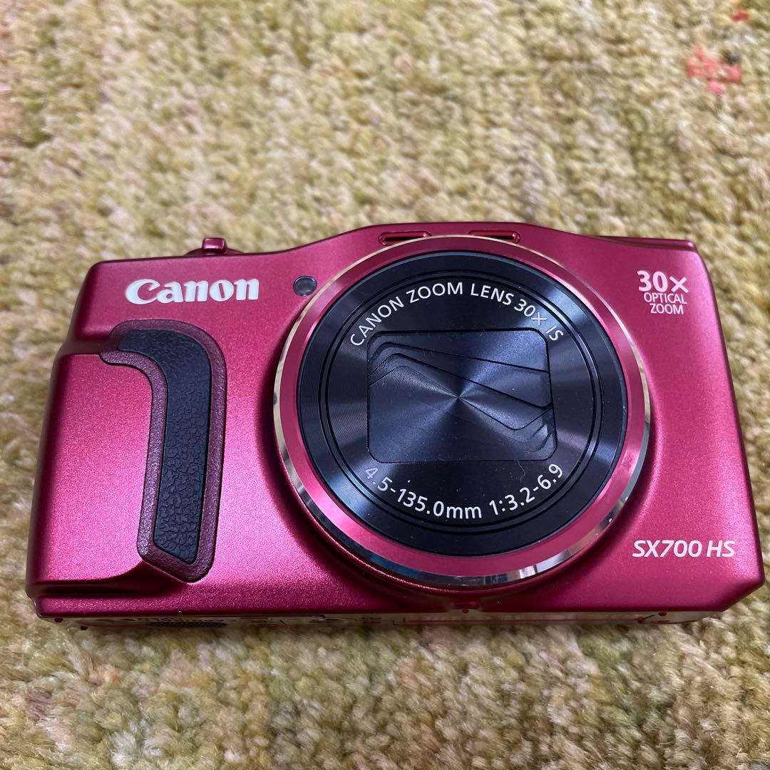 【美品】Canon SX700 HS 赤 コンパクトデジタルカメラ