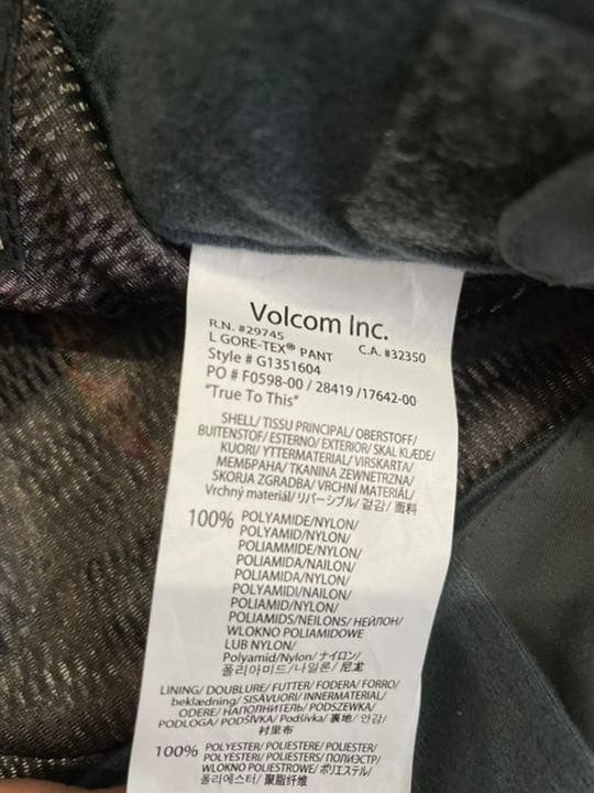 【新品】ボルコム　L GORE-TEX PANT