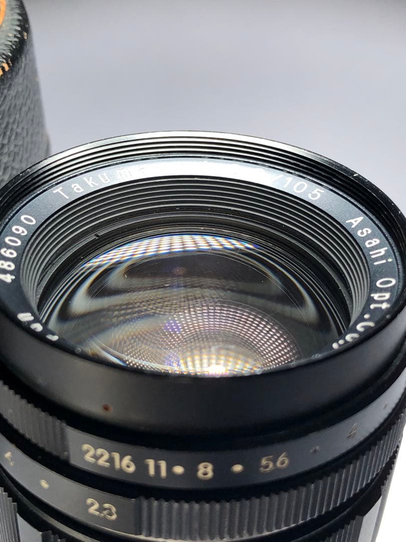 黒色プリセット型　pentax TAKUMAR 105mm f2.8 m42