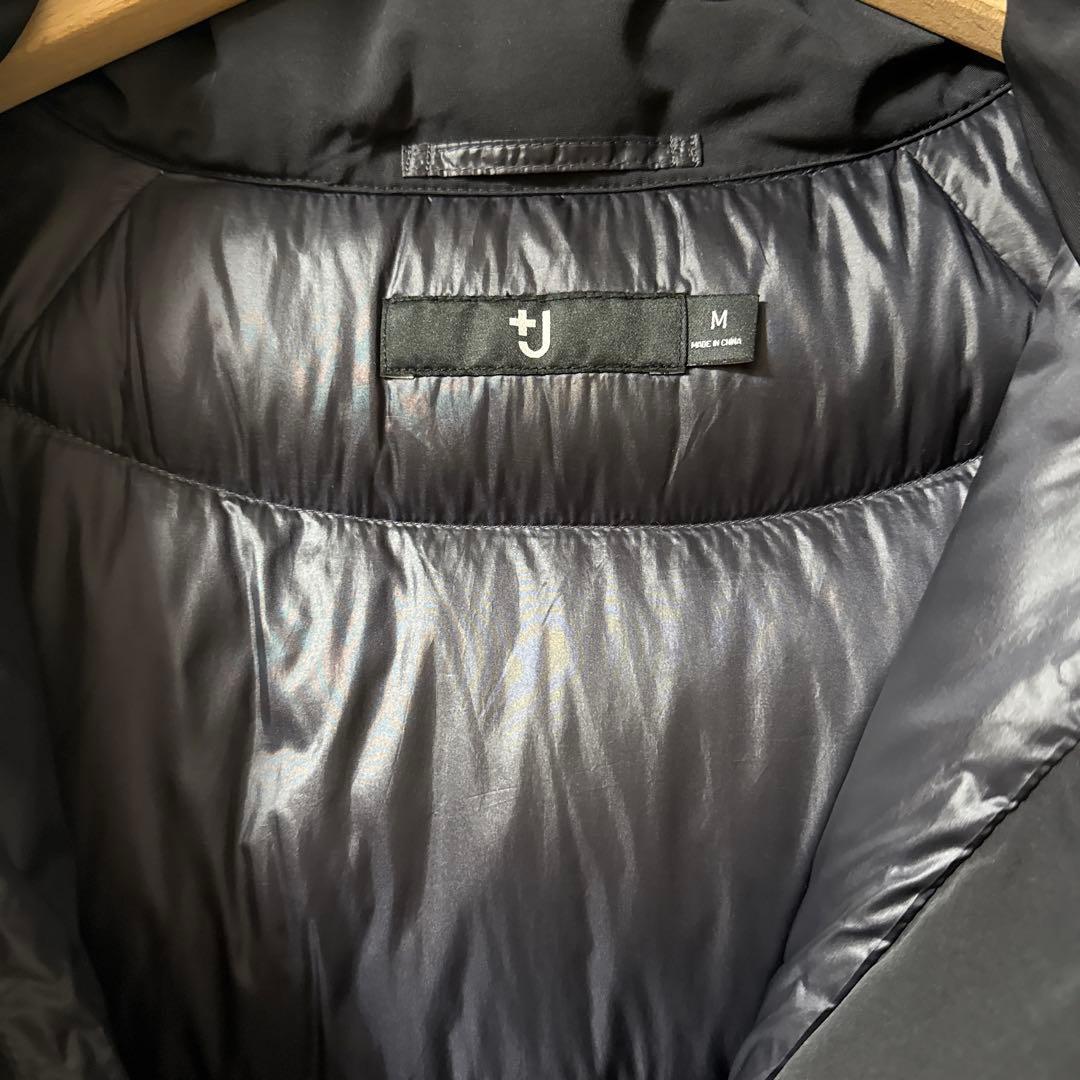 【美品】ユニクロ　+J ハイブリッドダウンジャケット　ブラック　サイズM