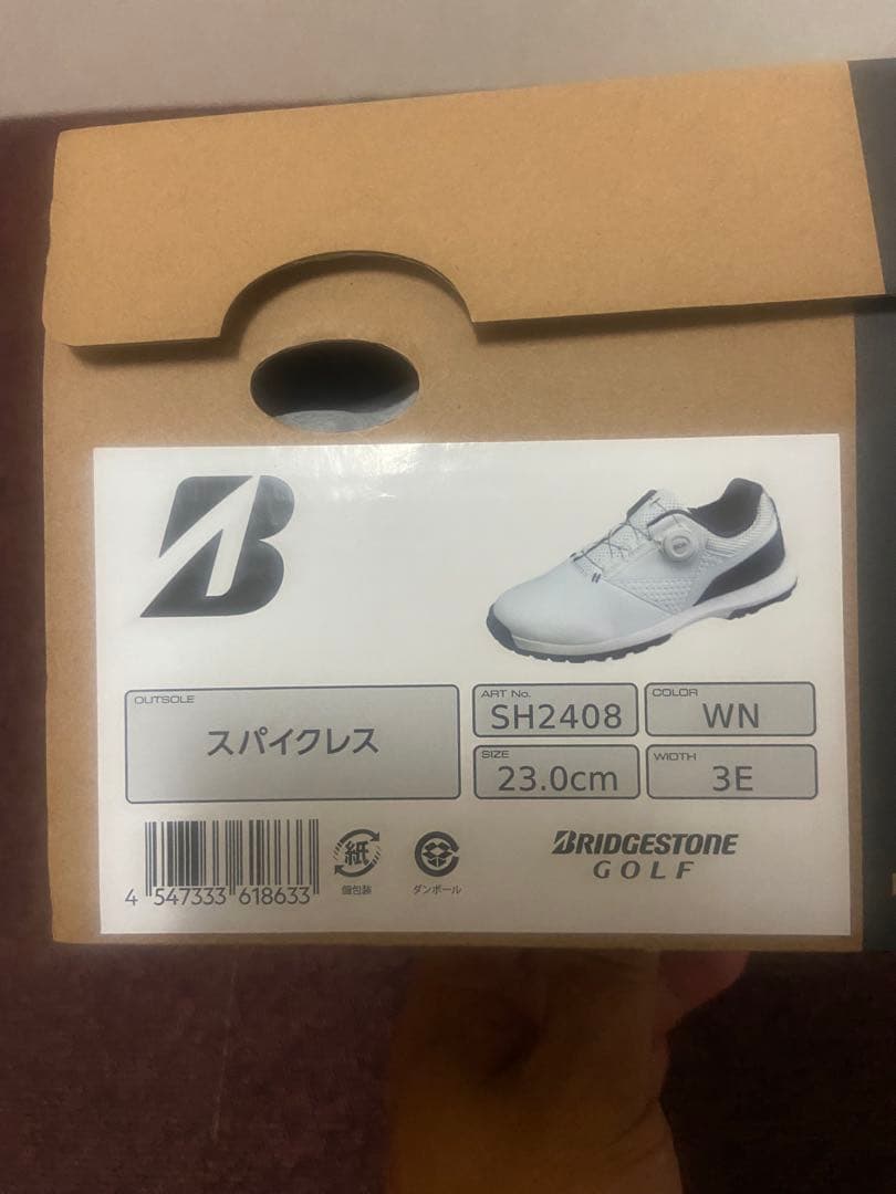 ブリヂストン レディースゴルフシューズ BOAシステム ホワイト/ネイビー