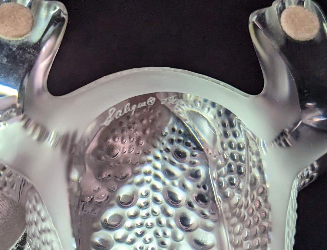【美品】LALIQUE ラリック カエル 蛙 クリスタルガラス フィギュリン