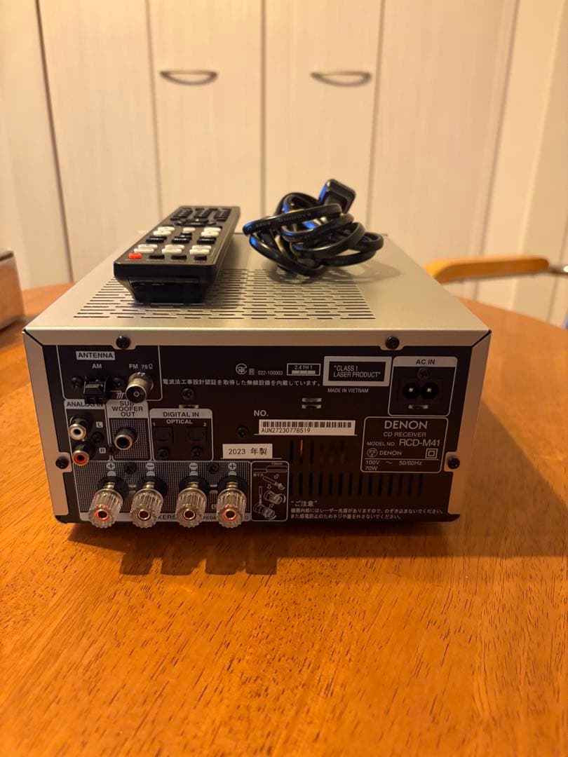 DENON デノン RCD-M41 CDレシーバー シルバー 2023年 動作品