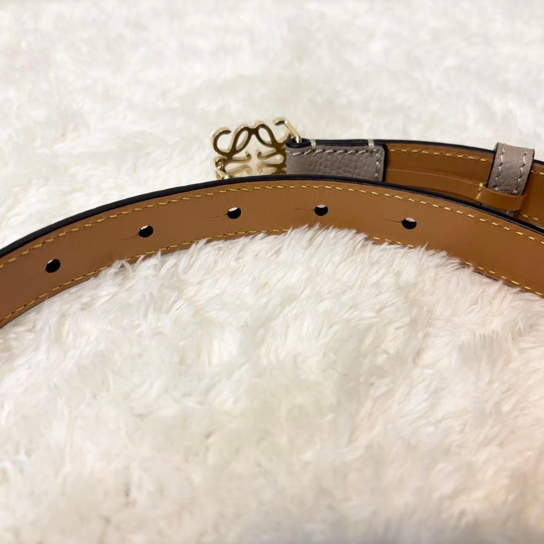 新品未使用【LOEWE】アナグラム ベルト（ペブルグレインカーフ）