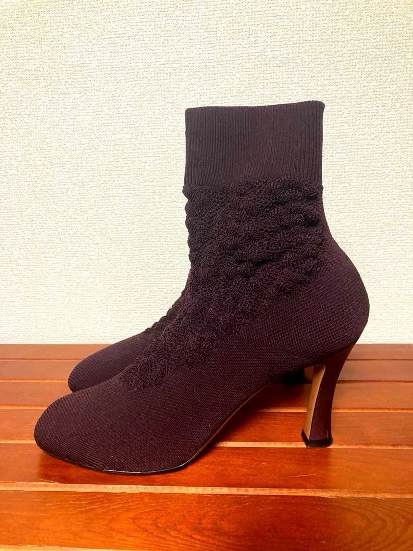 【美品】 CELINE セリーヌ ブーツ BOOTIE SOCK KNIT